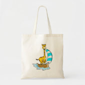 Giraffe met zeilboot tote bag (Voorkant)