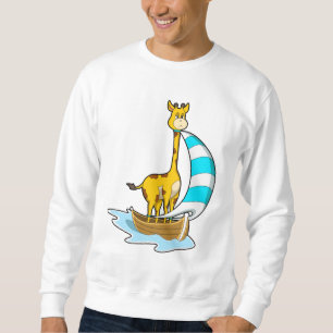 Giraffe met zeilboot trui