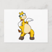 Giraffe met zonnebril briefkaart (Voorkant)