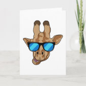 Giraffe met zonnebril kaart (Voorkant)