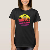 Giraffe met zonnebril Retro  Sun T-shirt (Voorkant)