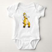 Giraffe met zonnebril romper (Voorkant)