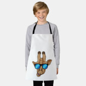 Giraffe met zonnebril schort (Gedragen)