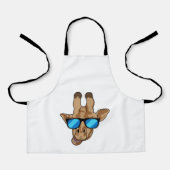 Giraffe met zonnebril schort (Voorkant)