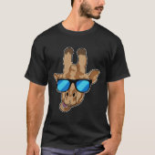Giraffe met zonnebril t-shirt (Voorkant)