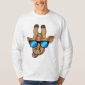 Giraffe met zonnebril t-shirt (Voorkant)