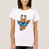 Giraffe met zonnebril t-shirt (Voorkant)