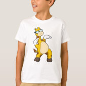 Giraffe met zonnebril t-shirt (Voorkant)