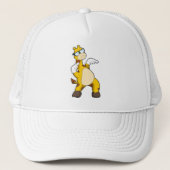 Giraffe met zonnebril trucker pet (Voorkant)