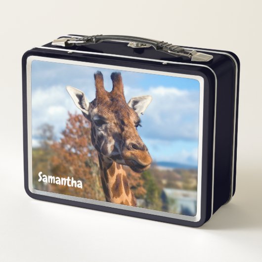 Giraffe Metal Lunchbox (Achterkant)