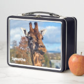 Giraffe metalen lunchbox (In situ)