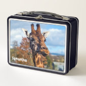 Giraffe metalen lunchbox (Voorkant)