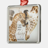 Giraffe Metalen Ornament (Links)
