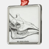 Giraffe Metalen Ornament (Links)
