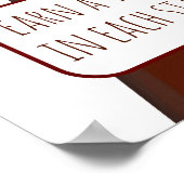 Giraffe middelgrote kaart, Poster papier (steen) (Hoek)