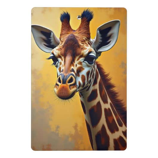 Giraffe Mini Klembord (Achterkant)