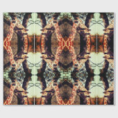 Giraffe modern kunstcadeaupapier cadeaupapier (Vlak)