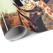 Giraffe modern kunstcadeaupapier cadeaupapier (Rol Hoek)
