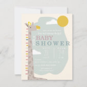 Giraffe Modern Neutraal Baby shower Kaart (Voorkant)