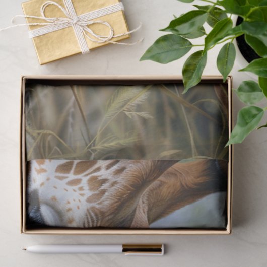 Giraffe Moeder Baby Close-up Decoupage Tissuepapier (Geschenk)