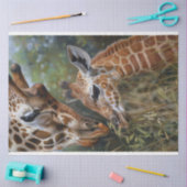 Giraffe Moeder Baby Close-up Decoupage Tissuepapier (Craft)