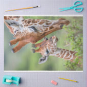 Giraffe Moeder Baby Grazing Decoupage Tissuepapier (Craft)