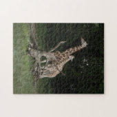 Giraffe Moeder en Calf puzzel (Horizontaal)
