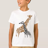 Giraffe moeder en kind t-shirt (Voorkant)