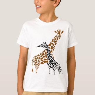 Giraffe moeder en kind t-shirt