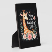 Giraffe-moeder van het jarige meisje, bijpassende  fotoplaat (Zijkant)