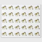 GIRAFFE MOM EN BABY VAN HET WRAPPEPAPIER CADEAUPAPIER (Vlak)