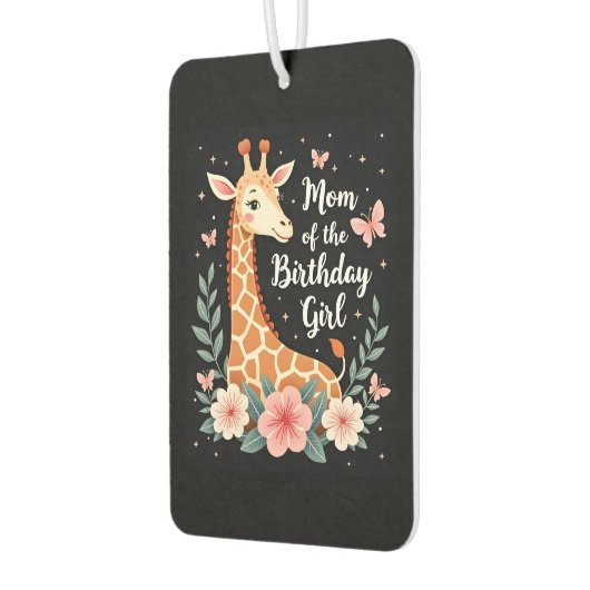 Giraffe Mom of the Birthday Girl Matching Family L Luchtverfrisser (Links)