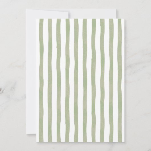 Giraffe Monogram Baby shower Uitnodiging (Achterkant)