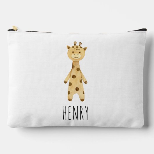 Giraffe monogram, schattig kinder etui (Voorkant)