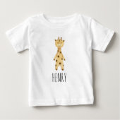 Giraffe monogram, schattig modern (Voorkant)