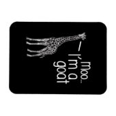 Giraffe Moo Ik ben een geit Magneet (Horizontaal)