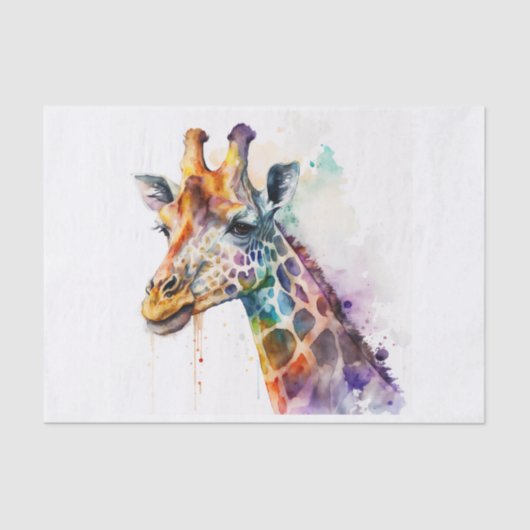 GIRAFFE mooi decoupage papier (Voorkant)