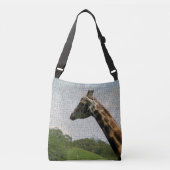 Giraffe Mosaic All-Over-Print Cross Body Bag Crossbody Tas (Voorkant)