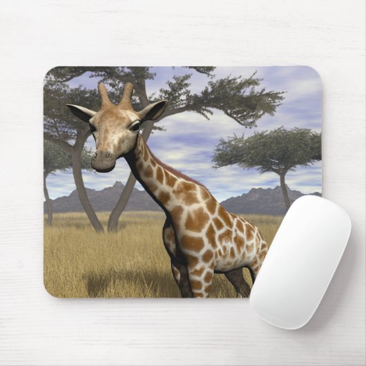 Giraffe Mousepad Muismat (Met muis)