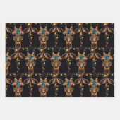 Giraffe Mozaïek Glas in lood Inpakpapier Vel (Voorkant 3)