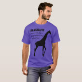 Giraffe muziekjongen t-shirt (Voorkant volledig)