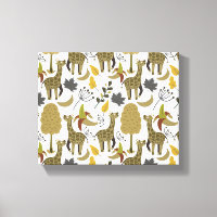 Giraffe naadloos gele patroon