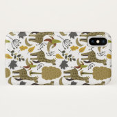 Giraffe naadloos gele patroon Case-Mate iPhone case (Achterkant (horizontaal))