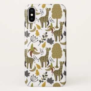 Giraffe naadloos gele patroon Case-Mate iPhone case