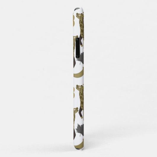 Giraffe naadloos gele patroon Case-Mate iPhone case (Achterkant/rechts)