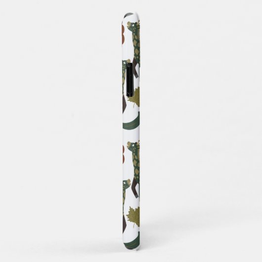 Giraffe naadloos patroon | kleurig bloempatroon Case-Mate iPhone case (Achterkant/rechts)