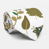 Giraffe naadloos patroon | kleurig bloempatroon stropdas (Opgerold)