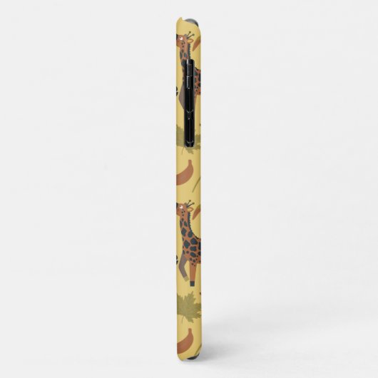 Giraffe naadloze gele ondergrond patroon Case-Mate iPhone case (Achterkant/links)