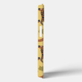 Giraffe naadloze gele ondergrond patroon Case-Mate iPhone case (Achterkant / Rechts)
