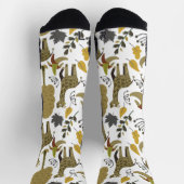 Giraffe naadloze gele witte hoofddop sokken (Top)